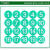 3厘米磁性吸铁石白板贴彩票医院用数字磁铁120圆形磁扣磁珠磁粒 绿色 120 3厘米