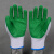 侧至柒L207十针纱线皱纹手套绿色防滑耐磨工作劳保防护玻璃搬运 星宇L207绿胶手套12双 L