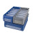 箱大王 Xlj-17 塑料分隔式零件盒 货架收纳箱物料盒 灰色 大2号（400*235*140）