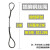 尚留鑫 插编钢丝绳双扣纯手工编织起重吊装吊索具钢丝绳 直径16mm2米长