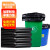 京努 垃圾袋 黑色大号垃圾袋商用物业环卫垃圾袋 60*80 加厚 50只/包 单位：包