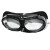 拍二发三防护眼镜护目镜打磨防尘防风沙劳保眼镜风镜玻璃镜片 黑色海绵玻璃眼镜
