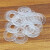 冰能耐高温PVC透明软垫片绝缘塑胶垫圈避震防漏密封圆形胶平垫M2-M12 M10*15*1【50个】软