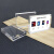 纳仕德 亚克力展示牌 双面透明磁吸台卡桌牌摆台相框台签 3号（70*100mm）JXA0212