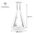 越星玻璃三角烧瓶烧杯化学实验器材锥形瓶带塞50/150/250/500/1000ml 环球直口三角瓶