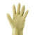 海斯迪克胶皮清洁手套 洗碗防水保洁工作劳保手套 深绿M码 10双 