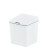 智能感应垃圾桶电动车载客厅厨房创意迷你桌面收纳桶折叠开盖 白色9L创新折叠盖电池款(红外+踢碰)高配版