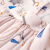尚都比拉（Sentubila）女装夏季雪纺衫短袖女韩版通勤印花甜美上衣112V34721X茱萸粉M