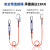 广佳（GJ）五点式安全带 快插式锁扣 工地施工户外高空作业 防坠落安全绳套装 五点式单大钩【2米】