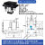 四导柱顶升气缸QGBD63/80-40/50带磁行程定制平移机配件升降气缸 QGBD6340