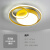 逸霸广州中山灯具大全年卧室灯餐厅灯客厅灯简约现代温馨主卧圆形北欧 金色60cm-白光款
