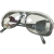 千惠侬自动变光电焊面罩电焊眼镜电焊防护面屏头戴式氩弧焊焊工电 灰色眼镜【1副】