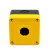德力西LAY5S-HZ 按钮盒1孔 2孔 3孔白  黄面盖急停防水按钮开关盒 HZ15一孔黄面盖按钮盒
