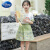 迪士尼（Disney）女童马面裙套装夏季2024新款女孩新中式国风夏装洋气儿童唐装汉服 绿色套装 110cm(110cm)