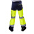 代尔塔 荧光工作服404013 高可视裤子 环卫交通反光工装 荧光黄 XXL 1条