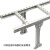 汇创佳 U型钢走线架U500 喷塑钢制多孔梯形桥架通信机房电缆爬线架 500mm宽1米 