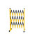 安归 (ANGUI) 玻璃钢伸缩围栏 1.2m*10m 1架 移动式 绝缘伸缩式 黄黑色管式防护安全围栏