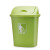 定制摇盖垃圾桶大容量30L40L60L户外物业带盖厨房商用特大号教室 加厚无盖65L绿色