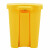 兰诗（LAUTEE）LJT-1289 医疗脚踏垃圾桶 医院诊所用废弃物收集桶 黄色-40L