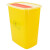 益美得 DJF-25黄色利器盒锐器盒医院诊所用废物针头收纳桶小号垃圾桶 方形25L