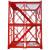高空脚手架人字梯路桥施工爬梯盖梁平台基坑安全梯笼防护笼框架式 框架800