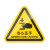 机器警示设备安全标志标识牌标签有电危险警告注意当心机械伤人夹压手三角形PVC胶片贴PET标贴 当心夹脚 10x8.9cm