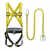 五点式高空作业安全带全身电工安全带户外施工攀岩防坠落保险腰带 安全带+2米双绳O型钩