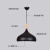北欧单头吊灯现代简约餐厅饭店餐馆设计师餐饮店铺工业风商用灯罩 D款直径25厘米颜色留言