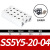 SMC电磁阀用汇流板SS5Y5/Y3/Y7/Y9-20-03/04/05/06/09盲板SY5000 SS5Y3-20-12