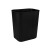 庄太太【方形8L黑色/个】酒店垃圾桶无盖阻燃厕所塑料垃圾桶ZTT-HKHF02