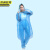 京洲实邦 加厚分体两件套蓝 加厚一次性雨衣长款全身透明大码JZSB-9205