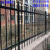 铁艺锌钢护栏别墅花园小区护栏栅栏防护栏杆绿化庭院围栏院墙 特厚1.5米高2横梁【单价一米】 特厚1.0米高