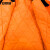 安赛瑞 多功能防寒环卫棉服 秋冬反光保暖大衣清洁工作棉袄 橘黄上衣 3XL 301057