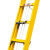 兴航发 XHF-QJYD6 玻璃钢全绝缘伸缩单梯 6米内抽绝缘伸缩梯子收3.4米升高5.7米耐压35KV电工工程梯子
