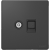 开关插座黑灰色家装2W墙壁三孔16A斜五孔USB插座开关 插座  NEW2-W21206
