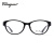 Ferragamo【明星同款】菲拉格慕眼镜框女板材眼镜架女椭圆黑框近视眼镜框可 001含蔡司钻立方1.74防蓝光镜片