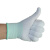 适用于夏季超薄款尼龙线 工作纯白手套劳保弹力性 开车防晒男女礼 24双白色尼龙手套(绿色边) S