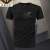 AEXP阿玛尼尼旗下潮牌新款修身短袖t恤男士圆领莫代尔夏季t恤 黑色大鸟 2XL码130-145斤