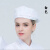 厨师帽子男女秋季透气服务员贝雷帽餐饮奶茶店餐厅厨房工作帽定制 黑白条 均码尺寸不可调节（5659cm）