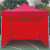 穆运 帐篷户外遮阳防雨棚折叠露营帐篷工地野外帆布三面围布(加强版）（送货上门） 2乘2红色