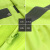 反光雨衣建筑施工保安荧光防水外套环卫保安巡逻防风可印字 206款300D(PU)黑色套装 XL码
