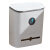 金诗洛 K5134 滑盖壁挂式垃圾桶 橱柜门卫生间悬挂纸篓底部两用抽拉收纳盒 白灰色