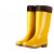 橙央雨鞋高筒牛筋底雨靴防滑耐磨男女水鞋工作防水 黄色/高筒40cm 38