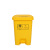 锐拓医疗废物桶加厚黄色带轮废弃口罩回收垃圾桶带盖诊所医院用垃圾桶120L医疗带轮