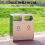 定制户外垃圾桶不锈钢大号环卫垃圾分类小区景区垃圾箱商用街道垃 201A双桶