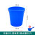 大号加厚塑料水桶带盖超大容量圆形桶储水发酵厨房胶桶 60L水桶红色