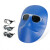鬼脸电焊面罩焊工眼镜头戴式护脸面具轻便防烤烧焊氩弧焊防强光 面罩+黑色+绑带