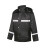 贝傅特 斜纹春亚纺雨衣用于城市管理执法执勤黑色反光分体式雨衣套装 黑色执勤 XXXXL 