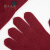 鄂尔多斯198023秋冬纯羊绒简约纯色护手保暖男手套 紫红 24X9.5