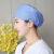 调节扣纯色印花手术帽医生护士帽子手术室头巾防油烟包头帽睡帽 K30纯色天蓝 调节扣加口罩扣